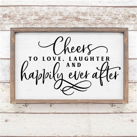 SVG, PNG, DXF, Jpeg, Cheers to Love Happily Ever After for Wedding Sign ...