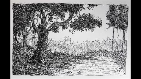 √ Nature Simple Pen And Ink Drawings - Popular Century