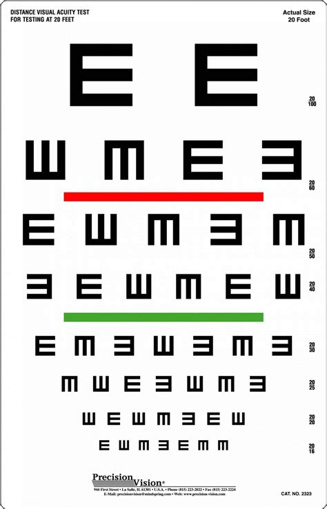 Tumbling "E" Visual Acuity / Color Vision Screening - Precision Vision