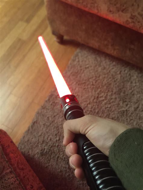 I got my lightsaber from Crimson Dawn today. Red is the only color I ...