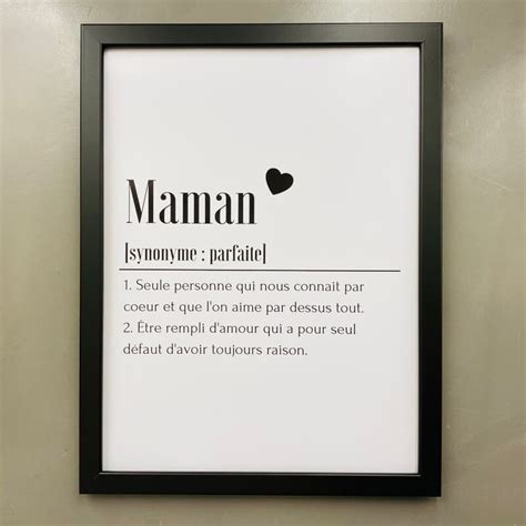 Affiche Définition Maman 2 - L'Afficherie