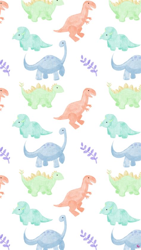 Watercolor Dino wallpaper | Dinosaur wallpaper, Dinosaur background ...