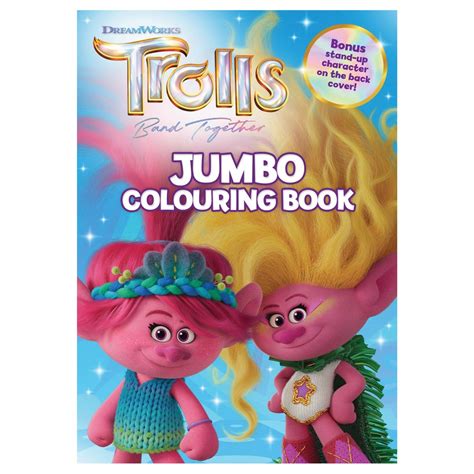 Trolls Band Together Jumbo Colouring Book - PoundToys