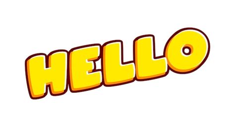 Premium Vector | Hello greeting phrase lettering isolated on white ...