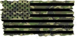 Camo American Flag Vinyl Decal sticker army military | eBay