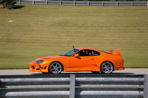 Orange mk4 Supra on the Track - BenLevy.com