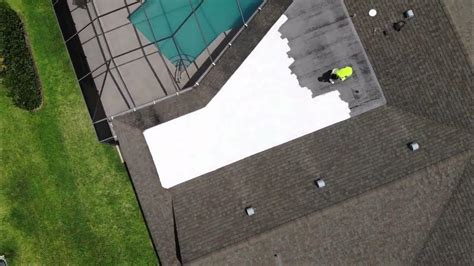 How to Apply a Flat Roof Coating Application - YouTube