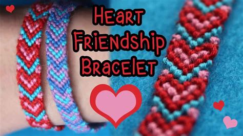 Tutorial: Heart Friendship Bracelet {3 Colors} ♥ - YouTube