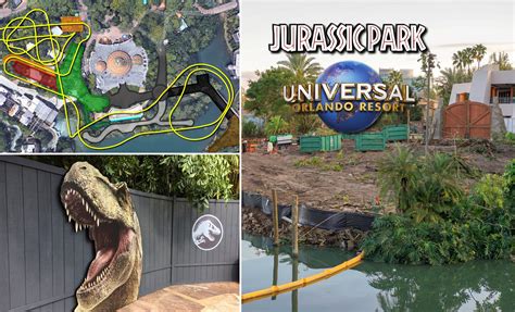 Jurassic Park Roller Coaster Waterfront Changes and Updated Track ...