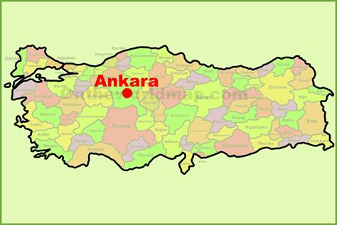 Ankara location on the Turkey Map - Ontheworldmap.com