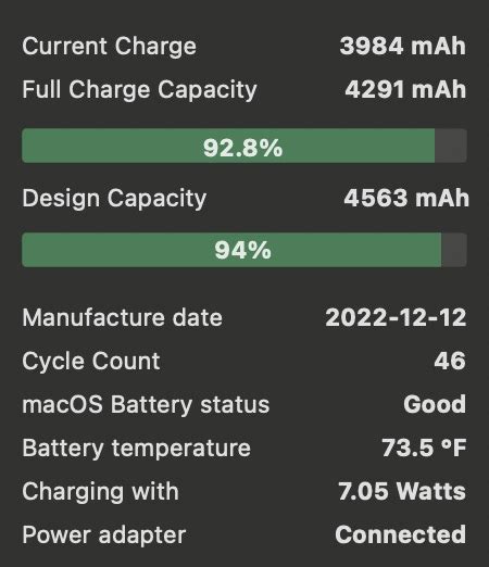 MacBook Air M2 Battery health | MacRumors Forums