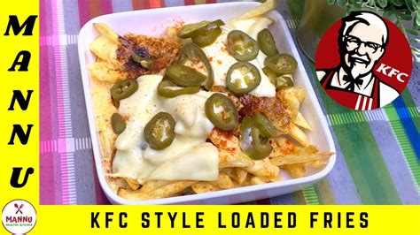 KFC STYLE LOADED FRIES WITH CHEESE AND JALAPENO RECIPE // How to make ...