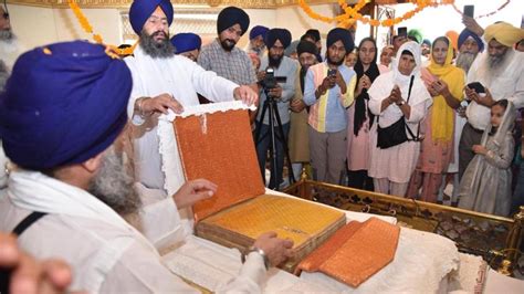 Emotions run high as devotees see bullet-hit bir of Guru Granth Sahib ...