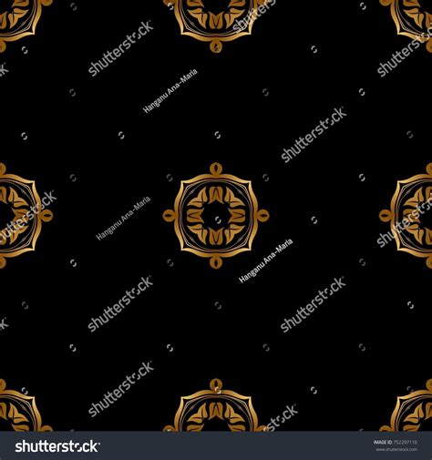 Regal Pattern Golden Black Color Stock Illustration 752297110 ...