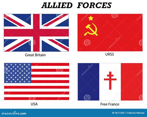 Allied Powers Ww2 Flags