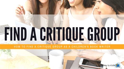 Everything You Need to Know on Finding Writing Groups - Journey to Kidlit