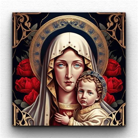 Virgin Mary with baby Jesus - Motive Decor - Paintings & Prints ...