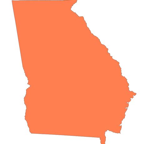 Georgia State Outline | SVG and PNG Download