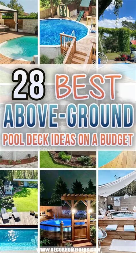 28 Best Above Ground Pool Deck Ideas on a Budget