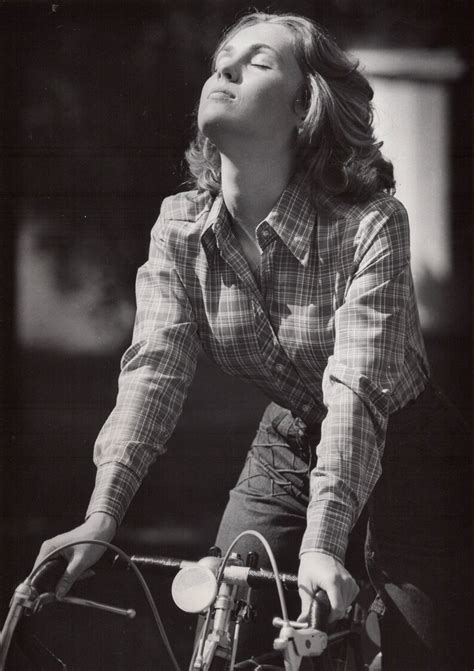 Mary D'Arcy rides a bike -- serenely