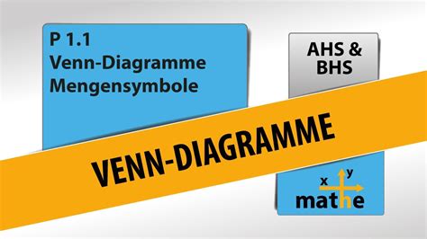 Venn-Diagramme Mengensymbole - Erklärung und Beispiele - YouTube