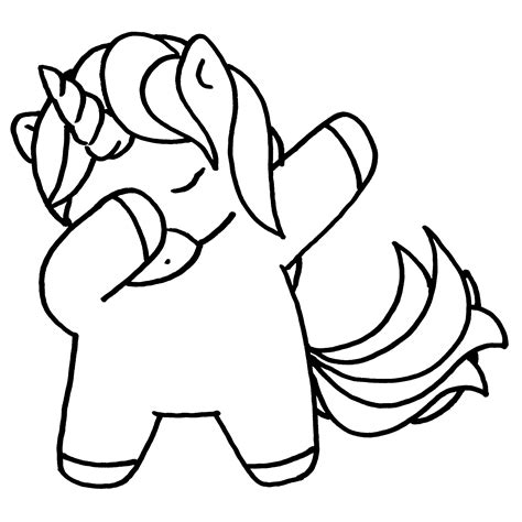 unicornio-dab-para-colorear.png - Dibujando con Vani