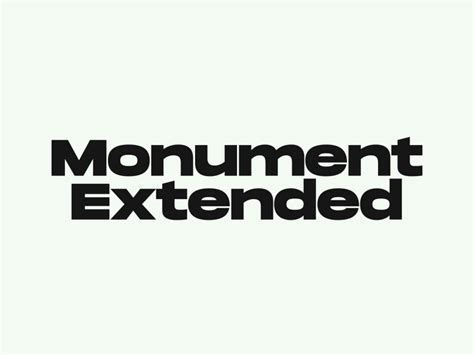 Monument Extended Font Family - Free Fonts