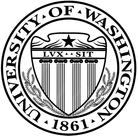 Black and White University of Washington Logo - LogoDix