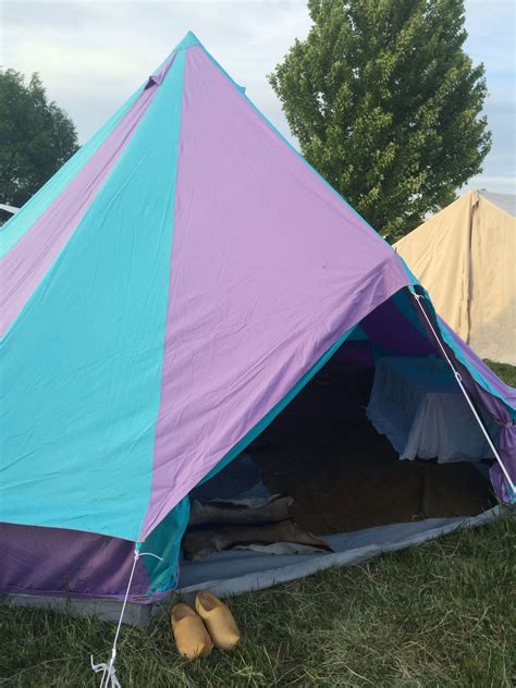 Another picture of our bell tent from Boutique Camping at an SCA event ...