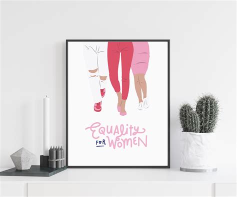 Feminist Quote Print Acitivist Wall Art Inspirational Wall | Etsy