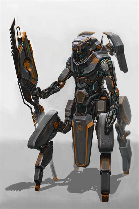 Robot concept art, Futuristic robot, Robots concept