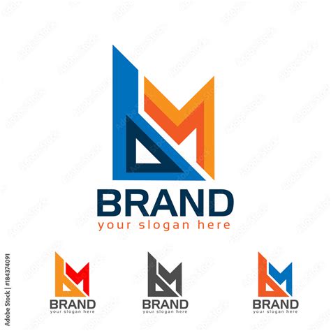 BM, Letter B and M, Logo Design Element Stock Vector | Adobe Stock