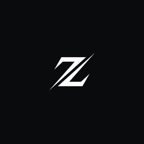 the letter z is made up of white lines on a black background, and it ...