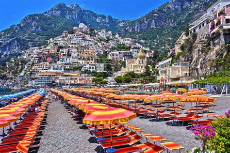 City of Positano on Amalfi coast, Italy — Stock Photo © monticello ...