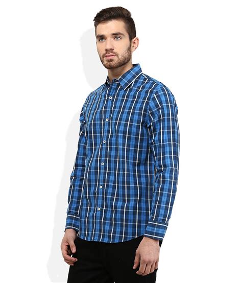 Giordano Blue Checkered Shirt - Buy Giordano Blue Checkered Shirt ...