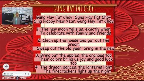 Gung Hay Fat Choy Sing-along - YouTube