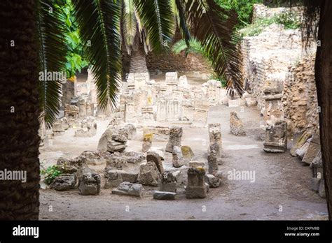 Tophet de Carthage, ancient childrens cemetry in Carthage, Tunisia ...