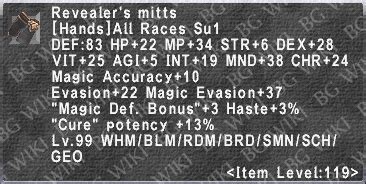 Revealer's Mitts - FFXI Wiki