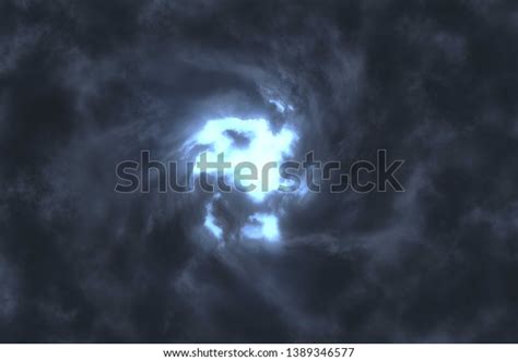 Dramatic Clouds Eye Storm Inside Tornado Stock Illustration 1389346577 ...