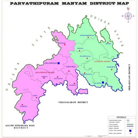 Map: Parvathipuram Manyam District - APPSC State Specific Preparation ...