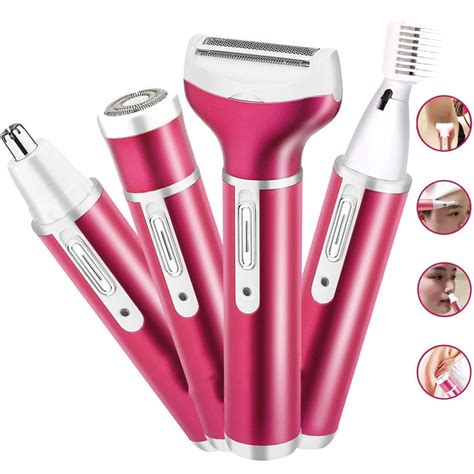 4 in 1 Hair Removal for Women Electric Shaver Ladies Razor Hair Remover ...