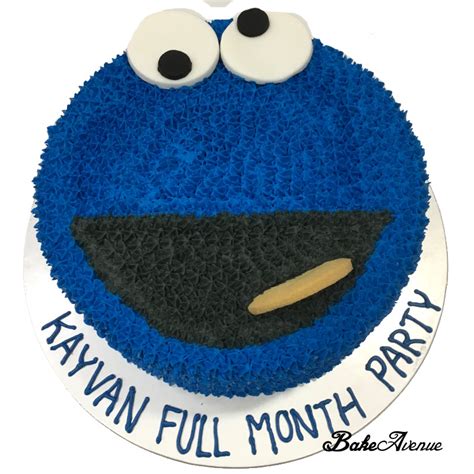 Sesame Street - Cookie Monster Face Cake – BakeAvenue