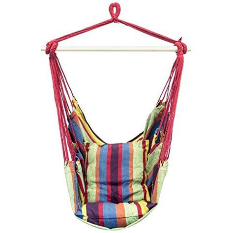 Sorbus Hanging Rope Hammock Chair Swing Seat for Any Indoor or Outdoor ...