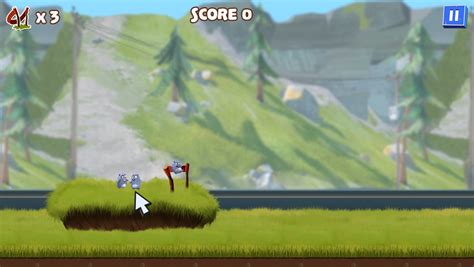 🕹️ Play Grizzy Lemmings Launch Game: Free Online HTML5 Grizzy & the ...