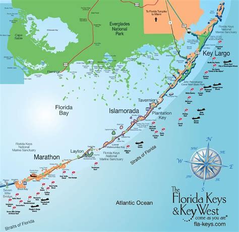 Florida Keys On A Map - Florida Gulf Map