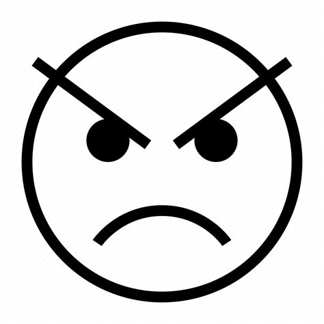 Angry, annoy, emoji, emoticon, fierce, furious icon - Download on ...