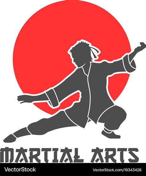 Martial arts logo Royalty Free Vector Image - VectorStock