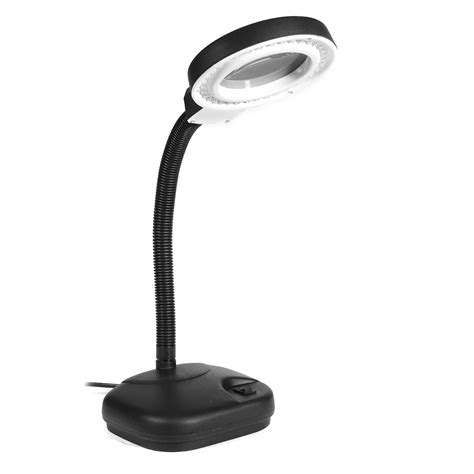 40 led lighting desktop table desk flexible magnifying lamp 5x-10x ...