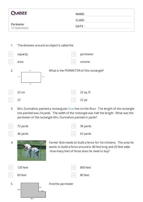 50+ Perimeter worksheets for 5th Grade on Quizizz | Free & Printable