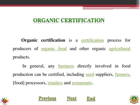 PPT - Organic certification PowerPoint Presentation, free download - ID ...